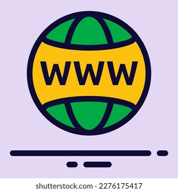 diseño de ilustraciones vectoriales de iconos de globo, adecuado para publicidad, sitio web, publicación de medios sociales y otras necesidades gráficas.