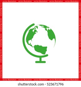 Globe icon vector illustration EPS 10.