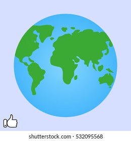 globe, icon, vector illustration EPS 10