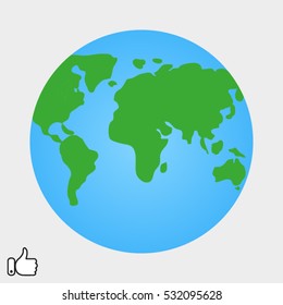 globe, icon, vector illustration EPS 10