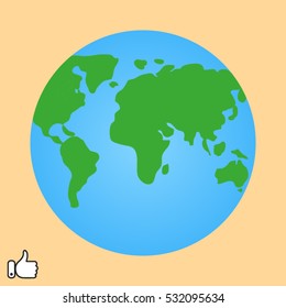 globe, icon, vector illustration EPS 10