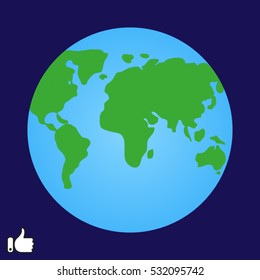 globe, icon, vector illustration EPS 10