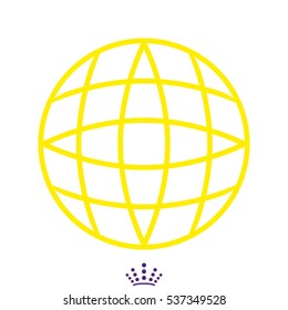 globe, icon, vector illustration EPS 10