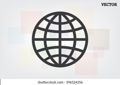 Globe icon vector illustration EPS 10.