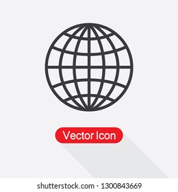 Globe Icon Vector Illustration Eps10