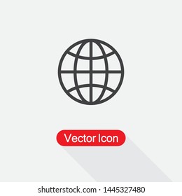 Globe Icon Vector Illustration Eps10