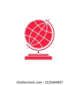 Globe icon. Vector illustration. EPS-10.