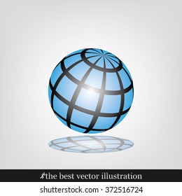 Globe icon vector illustration eps10.