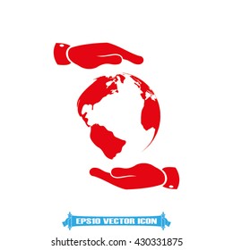 Globe icon vector illustration eps10. 