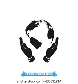 Globe icon vector illustration eps10. 