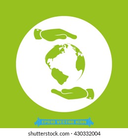 Globe icon vector illustration eps10. 