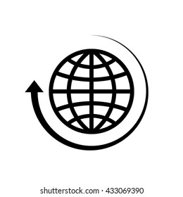 Globe icon vector illustration eps10.