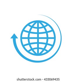 Globe icon vector illustration eps10.