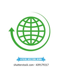 Globe icon vector illustration eps10.