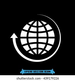 Globe icon vector illustration eps10.