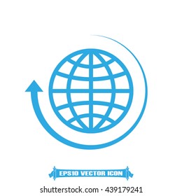 Globe icon vector illustration eps10.