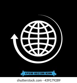 Globe icon vector illustration eps10.