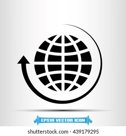 Globe icon vector illustration eps10.