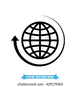 Globe icon vector illustration eps10.