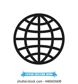 Globe icon vector illustration eps10.