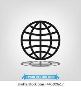Globe icon vector illustration eps10.
