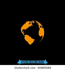 Globe icon vector illustration eps10.
