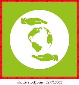 Globe icon vector illustration eps10.