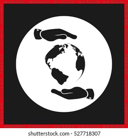 Globe icon vector illustration eps10.
