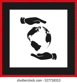 Globe icon vector illustration eps10.