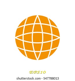 globe, icon, vector illustration eps10