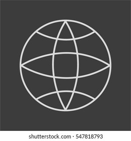 globe, icon, vector illustration eps10