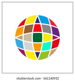 globe, icon, vector illustration eps10