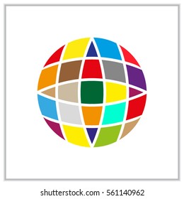 globe, icon, vector illustration eps10