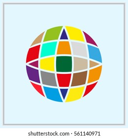 globe, icon, vector illustration eps10