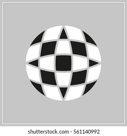 globe, icon, vector illustration eps10