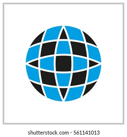 globe, icon, vector illustration eps10