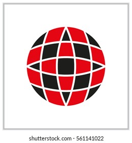 globe, icon, vector illustration eps10