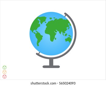 globe, icon, vector illustration eps10