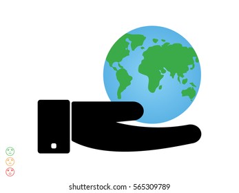 globe, icon, vector illustration eps10