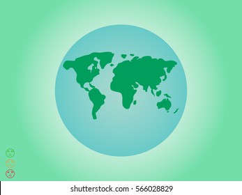 globe, icon, vector illustration eps10