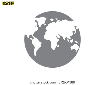 globe, icon, vector illustration eps10
