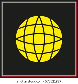 globe, icon, vector illustration eps10

