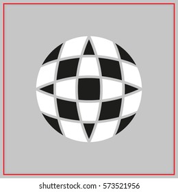 globe, icon, vector illustration eps10
