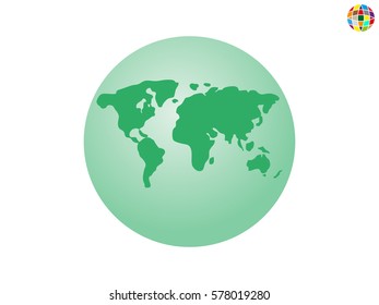 globe, icon, vector illustration eps10