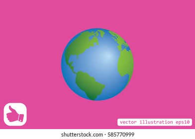 Globe icon vector illustration eps10.