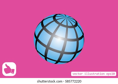 Globe icon vector illustration eps10.