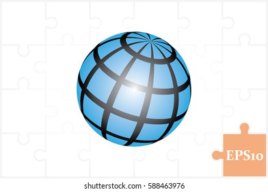 Globe icon vector illustration eps10.