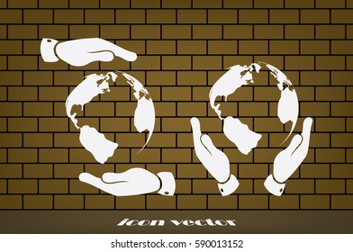 Globe icon vector illustration eps10.