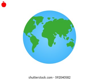 globe, icon, vector illustration eps10