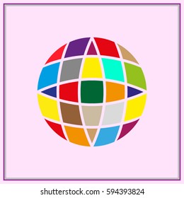 globe, icon, vector illustration eps10